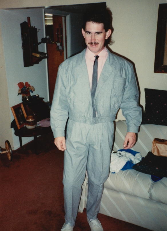 My brother Ron's mustache came of age during the Miami Vice era.